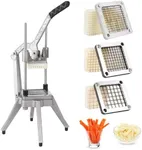 GarveeTech Commercial Vegetable Chopper With Stainless Steel French Fry Cutter - 1/2", 1/4", 3/8", Blade Stainless Steel Blades, Versatile Blade Options, Ergonomic Design, Stable & Easy to Clean