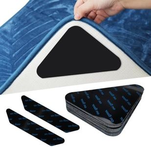 Antideslizante Alfombra Antideslizante 18 Piezas, Base Antideslizante para Moqueta, Alfombrillas Antideslizantes Lavables y Reutilizables, Cinta Adhesiva Fuertes Antideslizantes para Alfombras