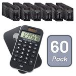 Victor 900 8 Digit Pocket Calculator with Slide-On Cover & Antimicrobial Protection, Black