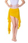 The Dance Bible Girls Stylish Cut Design Belly Dance Costume Skirt (Yellow)