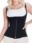 Sonryse O24ZL Fajas Colombianas Reductoras y Moldeadoras Compression Vest Shaper Tummy Tuck Shaper Girdle for Women Black 3X-Large