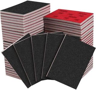 48 Pcs 3 x 4 Inch 180-3000 Grit Sanding Sponge Set, Ultra Fine Sanding Sponges Pads, Soft Foam Hand Sander Block Wet Dry Sandpaper for Model Drywall Metal Wood Furniture Polishing