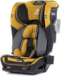 Diono Radian 3QXT SafePlus 4-in-1 Rear and Forward Facing Convertible Car Seat, Safe Plus Engineering, 4 Stage Infant Protection, 10 Years 1 Car Seat, Slim Fit 3 Across, Yellow Mineral