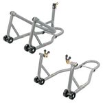 KCT Rear Paddock & Front Headstock Motorbike Stands Heavy Duty Steel