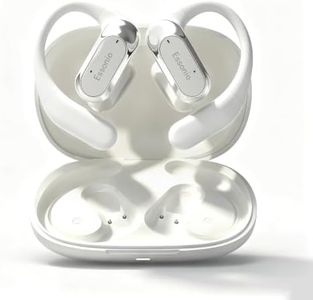 Essonio Open-Ear Headphones Over Ear Earbuds with Ear Hooks, Ultra-Lightweight Comfort Fit Touch Control Spatial Audio 35H Playtime AI Noise Cancellation IPX5 Waterproof