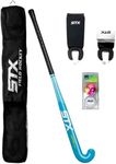 STX Field Hockey Start Pack - Junior with 32" Stick, Shin Guards, Bag & Balls, Black/Teal