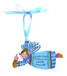 Cathedral Art Blue Angel Crib Ornament, Baby Boy