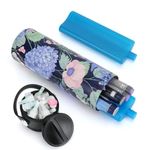 YOUSHARES Insulin Cooler Travel Case - Portable Insulin Pen Case 24H Cooling, TSA Approved Small Insulated Bag with Ice Pack for Diabetes Supplies, Holds 1-5 Insulin Pens (Hydrangea)