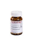 FERAPRO™ 30MG 100 CAPS | Vegan Iron Supplement | With Vitamin C 175mg, Methylcobalamin 1000mcg, 5-MTHF 80mcg, and Glycine 100mg