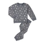 TuddyBuddy Boys & Girls Cotton Sweatshirt & Warm Track Pant Set/Sweat Pants Winters (2-3 years, Grey Unicorns)