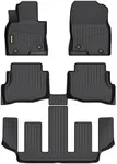 Binmotor-Floor Mats for 2020-2023 Mazda CX-9 6 Passenger(The 2nd Row Bucket Seats Without Center Console), All Weather Car Floor Liners CX-9 Accessories