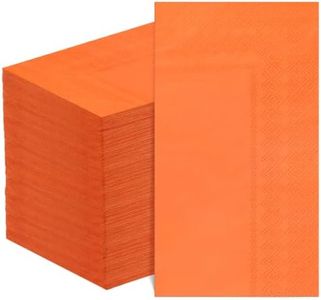 NatNarr 120 Pk Orange Napkins Fall Thanksgiving Dinner Guest Hand Towels