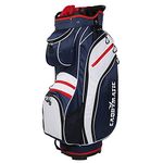 Caddymatic Golf Tour 14-Way Trolley Cart Bag Blue/White/Red