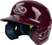 Rawlings | MACH Batting Helmet | Gloss Maroon | Senior (6 7/8" - 7 5/8")