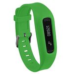 DelTex® (Green) Silicone Band/Strap With Secure Adjustable Buckle Fastener For Fitbit One Activity Tracker Wristband Bracelet