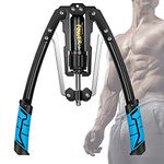 Adjustable Arm Exerciser Hydraulic Power Twister, Chest Arm Muscle Training Machine Expander, Adjustable Hydraulic Pressure 20-200kg,Upper Body Strength Training with Resistance Home Fitness Equipment