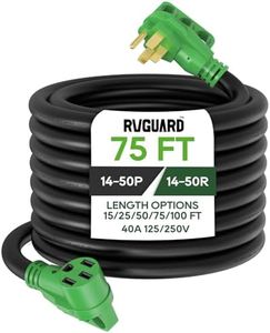 RVGUARD 50 Amp 75 Foot RV/EV Extension Cord