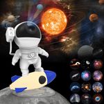 Astronaut Galaxy Projector 13-in-1 Planetarium Star Projector Spaceman Skylight Light Projector, 360° Adjustable Night Sky Projector with Timer, Star Projector Night Light for Kids Adult Bedroom Decor