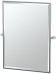 Gatco 4379FS Bleu, Framed Large Rectangle Mirror,32.5-inch,Chrome