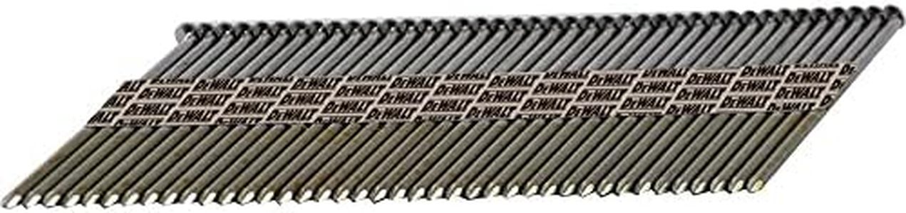 DEWALT Framing Nails, Paper Tape, 30-Degree, Smooth Shank, Bright Finish, Off-Set Round Head, 3 1/4-Inch x .120-Inch, 2500-Pack (DPT-12D120FH)