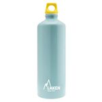 LAKEN Futura Water Bottle with Narrow Mouth, Single Wall Lightweight Aluminum BPA Free, Leak-Proof Screw Cap, 1 Litre, Light Blue