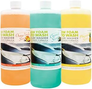 Sun Joe SPX-AW3Q Auto Snow Foam Trio, Pineapple, Orange-Vanilla, Coconut