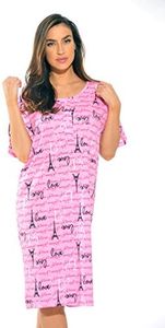 Just Love Short Sleeve Nightgown, Paris, X-Large