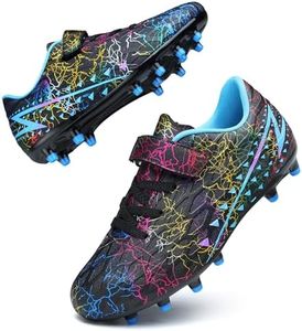 Hanani Boys Girls Soccer Cleats for Kids Cleat Football Training