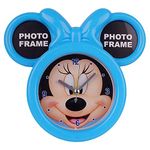 Aarvi Mickey Mouse Table Clock Cum Photo Frame for Birthday Return Gifts- Mickey Mouse Theme Party Return Gifts (Blue)