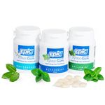Epic Dental 100% Xylitol-Sweetened Gum, Fresh Mint Flavors Gum Bundle (50-Count Bottles, Pack of 3)