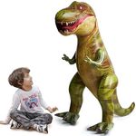 JOYIN 63'' /157 cm Giant T-Rex Dinosaur Inflatable T-Rex Inflatable Dinosaur Toy For Kid'sDinosaurDecorations, Dinosaur BalloonDinosaurBirthday Party Gift For Kids