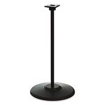 Single Black Metal Stand with Square Base for Candy Gumball Bulk Vending Machines