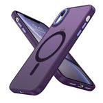 DUEDUE for iPhone XR Case Compatible with MagSafe Magnetic Case Slim Cover Protective Shockproof Translucent Matte Phone Cases for iPhone XR 6.1 Inch 2018 Deep Purple