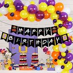 Fangleland Friends Themed Party Decorations - Friends TV Show Balloon Garland Arch Kit, Happy Birthday Banner for Friends Fans Birthday Party Supplies