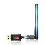 WeChip Wifi Dongle High Speed Internet 2.4/5GHz 600Mbps Wireless USB Wifi Adapter for PC/Desktop/Laptop/Tablet, Supports Windows 10/8/7/Vista/XP/2000, Linux, MAC OS