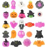 EDWINENE 24 PCS Halloween Squishies Toys Kawaii Mochi Squishy Stress Reliever Anxiety Halloween Toys for Halloween Party Favors Party Bag Fillers