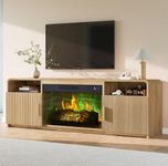 AMERLIFE 70" Fluted Fireplace TV St