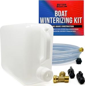 Boat Winterizing Kit and RV Winterizing Kit, 5-Gallon Antifreeze Tank with Hose and Adapters, for Marine Engines, Outboard Motors, RVs, Campers, and Winterization Flushing