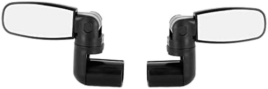 ZEFAL Pack Spin 15 - Set of 2 Rear View Mirrors for Bikes, Left or Right, with Shatterproof Mirror, Black