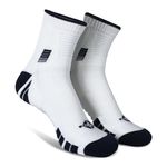 Nivia Badminton Court Bamboo Performance Socks High Ankle-White (Free Size)