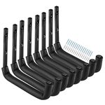 Heavdace 8 Pack Garage Storage Hooks, 25 CM Heavy Duty Ladder Storage Hanger, Wall Mounted Utility Rack