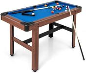 GYMAX Pool Table, 48 Inch Wooden Bi