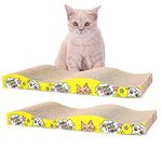 Sniffr Cat Scratcher Cardboard Reversible Pad with Catnip Corrugated Reversible Wave Cat Scratching Board Lounge Sofa BedCat Scratcher Cardboard Reversible Cat Scratching Pad (Cat Scratcher Wave)