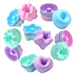 To encounter 24Pack Silicone Molds, Nonstick 3 inches Silicone Donut Mold, Silicone Baking Cups, Silicone Donut Pan, Muffin, Jello, Bagel Pan, Oven- Microwave- Dishwasher Safe