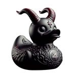 Generic Duckieville Duck Statue, Duckieville Duck Figure, Gothic Black Ducksville Duck, Resin Evil Rubber Duck Collectable Toys for Home Decor,1/5Pcs, MKSM52THKYOR3IYX