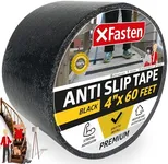 Anti Slip Grip Tape for Stairs, Black 4-Inches x 60-Foot Stair Grips Non Slip, Anti Skid Tape for Steps Outdoor Waterproof, Stair Tread Tape - XFasten