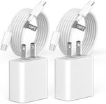 Matsusho iPhone 16 15 Charger Fast Charging 10 FT, 2 Pack 20W USB C Wall Charger with 10FT Long Type C Charger Fast Charging Cable for iPhone 16/16 Plus/16 Pro/16 Pro Max/15/15 Pro/15 Pro Max/15 Plus