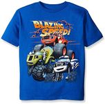 Nickelodeon Boys' Little Blaze and The Monster Machines Short Sleeve Tee, Royal, 5-6