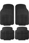 Ek Retail Shop Rubber Car Floor Mats for Ford Figo 1.5P Titanium (Black) - Set of 4