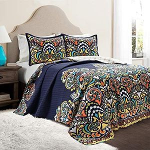 Lush Decor Lush Décor Quilt Set, King, Navy